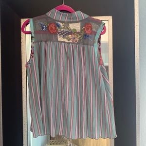 Size Medium summer blouse with beautiful embroidery